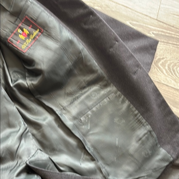 Ermenegildo Zenga 100% Cashmere Dark Grey/ Black Jacket - Picture 6 of 16